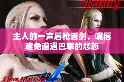 主人的一声唇枪舌剑，嘴唇难免遭遇巴掌的忿怒
