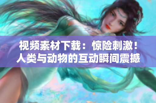 视频素材下载：惊险刺激！人类与动物的互动瞬间震撼拍摄