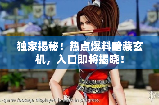独家揭秘！热点爆料暗藏玄机，入口即将揭晓！