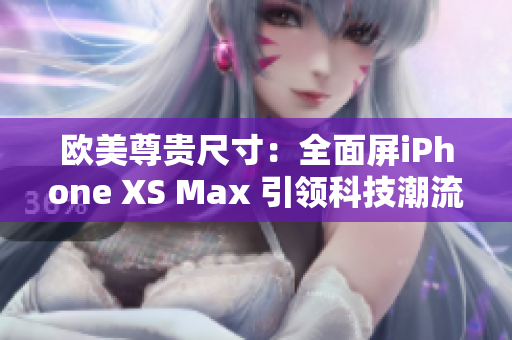欧美尊贵尺寸：全面屏iPhone XS Max 引领科技潮流
