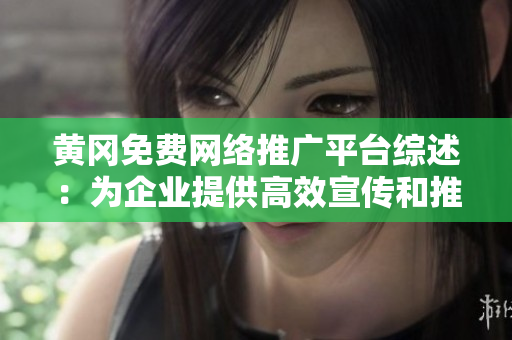黄冈免费网络推广平台综述：为企业提供高效宣传和推广服务