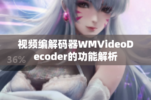 视频编解码器WMVideoDecoder的功能解析