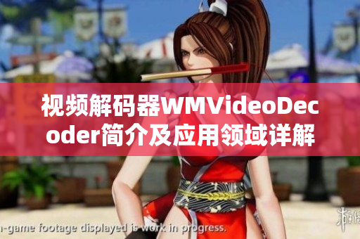视频解码器WMVideoDecoder简介及应用领域详解