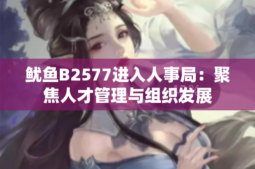 鱿鱼B2577进入人事局：聚焦人才管理与组织发展