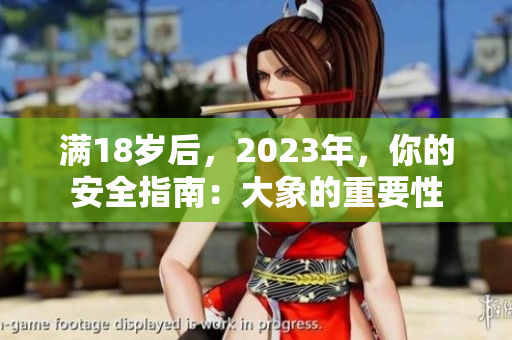 满18岁后，2023年，你的安全指南：大象的重要性