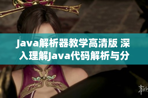 Java解析器教学高清版 深入理解Java代码解析与分析