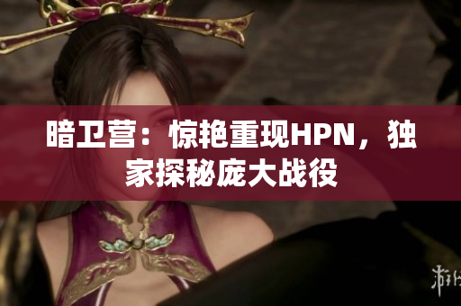 暗卫营：惊艳重现HPN，独家探秘庞大战役