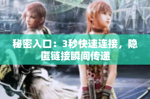 秘密入口：3秒快速连接，隐匿链接瞬间传递