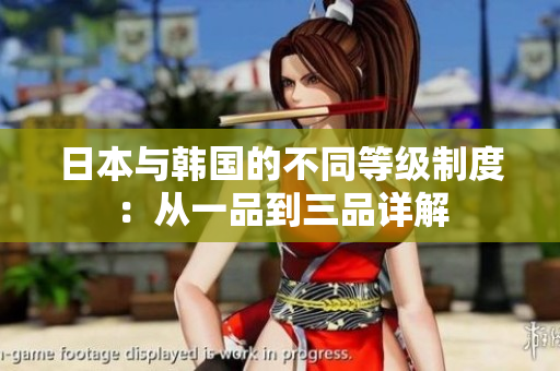 日本与韩国的不同等级制度：从一品到三品详解