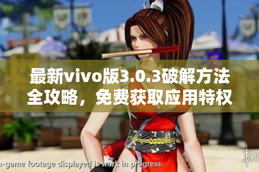 最新vivo版3.0.3破解方法全攻略，免费获取应用特权
