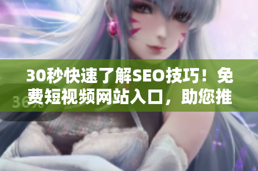 30秒快速了解SEO技巧！免费短视频网站入口，助您推广网站提升流量！
