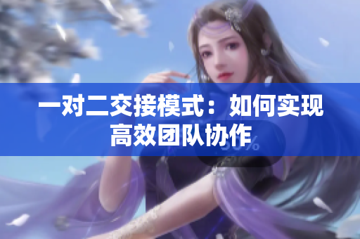 一对二交接模式：如何实现高效团队协作