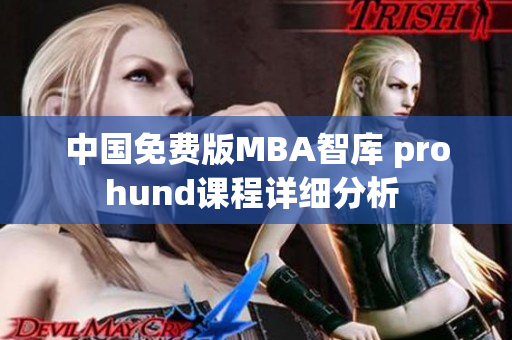 中国免费版MBA智库 prohund课程详细分析 