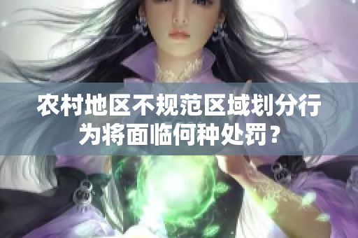 农村地区不规范区域划分行为将面临何种处罚？
