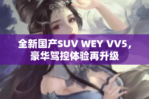 全新国产SUV WEY VV5，豪华驾控体验再升级