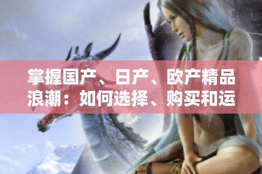 掌握国产、日产、欧产精品浪潮：如何选择、购买和运用这些产品？