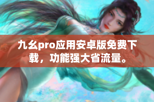 九幺pro应用安卓版免费下载，功能强大省流量。