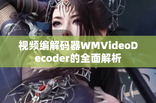 视频编解码器WMVideoDecoder的全面解析