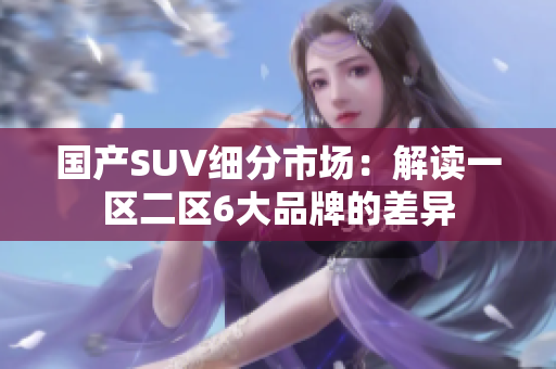 国产SUV细分市场:解读一区二区6大品牌的差异