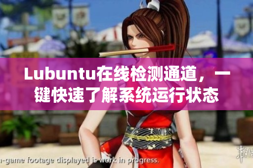 Lubuntu在线检测通道，一键快速了解系统运行状态