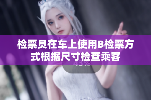 检票员在车上使用B检票方式根据尺寸检查乘客