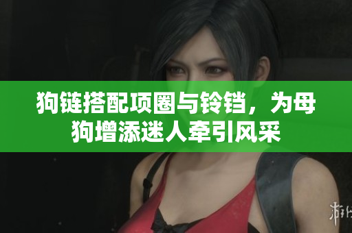 狗链搭配项圈与铃铛，为母狗增添迷人牵引风采