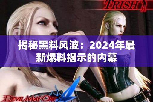 揭秘黑料风波：2024年最新爆料揭示的内幕