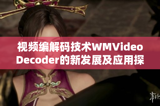 视频编解码技术WMVideoDecoder的新发展及应用探讨