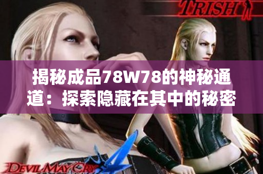 揭秘成品78W78的神秘通道：探索隐藏在其中的秘密世界