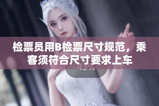 检票员用B检票尺寸规范，乘客须符合尺寸要求上车