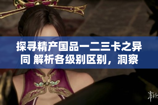 探寻精产国品一二三卡之异同 解析各级别区别，洞察质量与性能优势