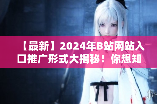 【最新】2024年B站网站入口推广形式大揭秘！你想知道的都在这里