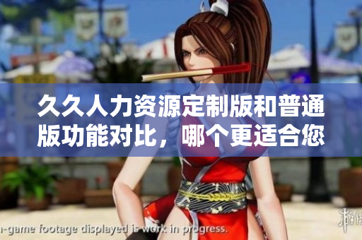 久久人力资源定制版和普通版功能对比，哪个更适合您的企业需求？