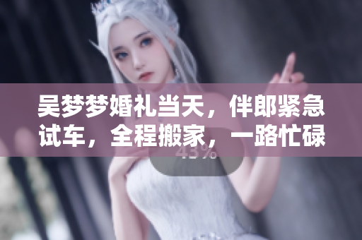 吴梦梦婚礼当天，伴郎紧急试车，全程搬家，一路忙碌！