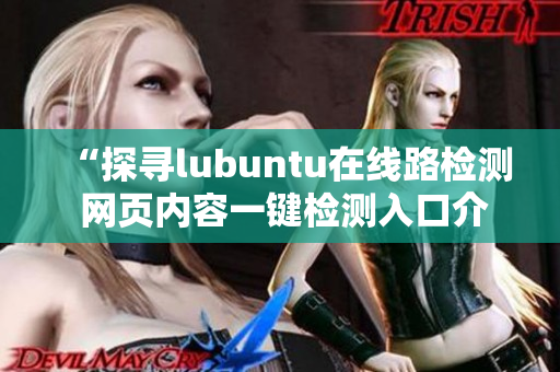 “探寻lubuntu在线路检测 网页内容一键检测入口介绍”