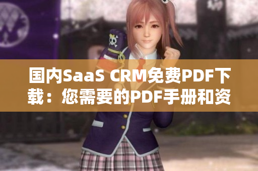 国内SaaS CRM免费PDF下载：您需要的PDF手册和资源汇总