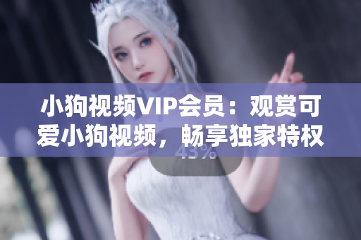 小狗视频VIP会员：观赏可爱小狗视频，畅享独家特权