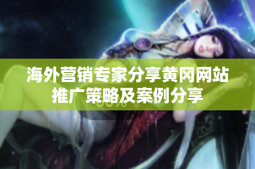 海外营销专家分享黄冈网站推广策略及案例分享