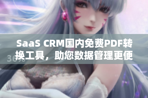 SaaS CRM国内免费PDF转换工具，助您数据管理更便捷