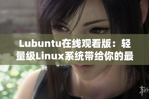 Lubuntu在线观看版：轻量级Linux系统带给你的最佳观影体验