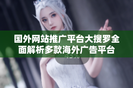 国外网站推广平台大搜罗全面解析多款海外广告平台