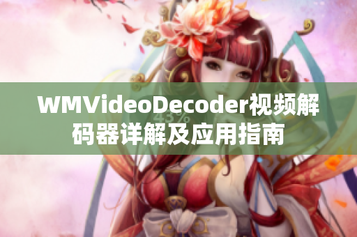 WMVideoDecoder视频解码器详解及应用指南