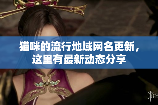 猫咪的流行地域网名更新，这里有最新动态分享
