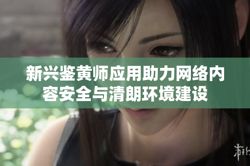 新兴鉴黄师应用助力网络内容安全与清朗环境建设