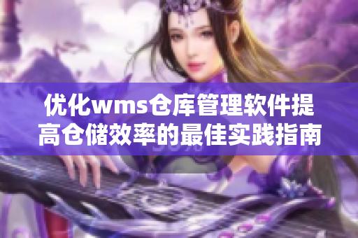 优化wms仓库管理软件提高仓储效率的最佳实践指南